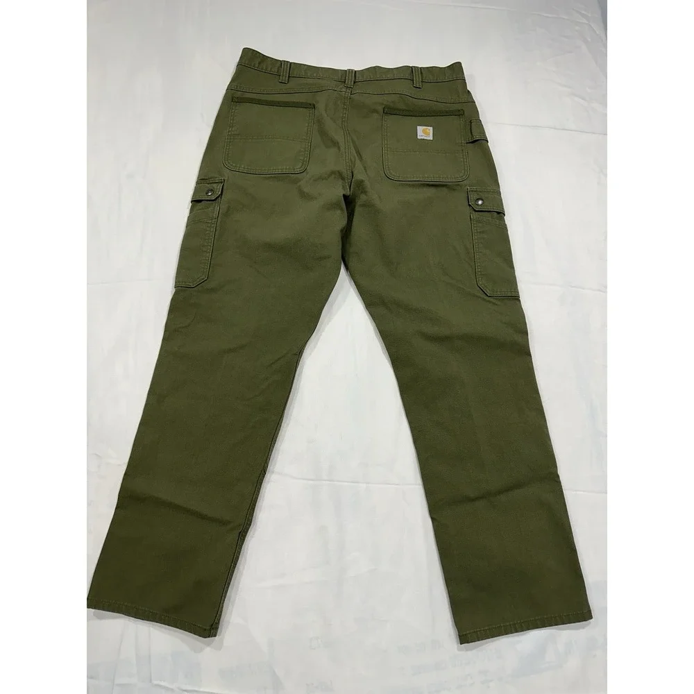 Carhartt Pants Mens 40x32 Green Rugged Flex Ripstop Cargo Relaxed Fit BN5461-M